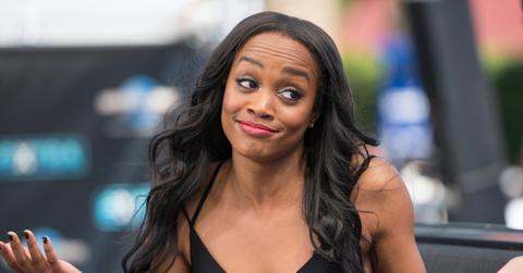 Rachel Lindsay And Jonathan Rhys Meyers Visit “Extra”