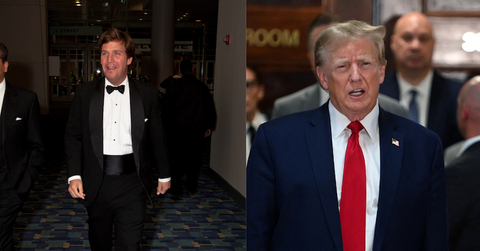 tucker carlson not suited donald trump vp