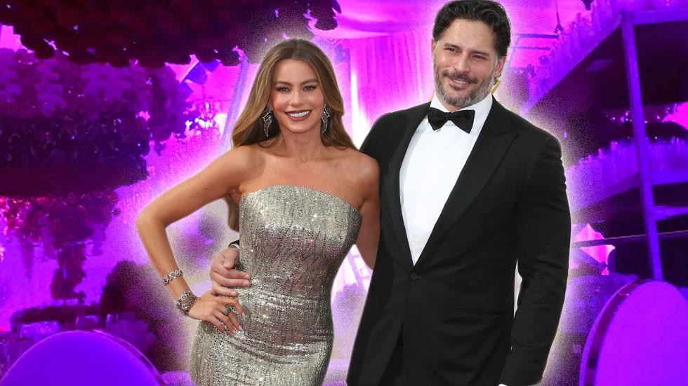 Sofia vergara joe manganiello wedding dress details photos