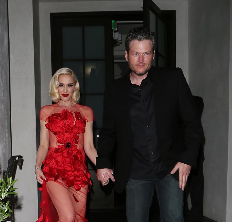 Gwen Stefani And Blake Shelton Leaves Spago&#8217;s Restaurant After Attending A Private Party