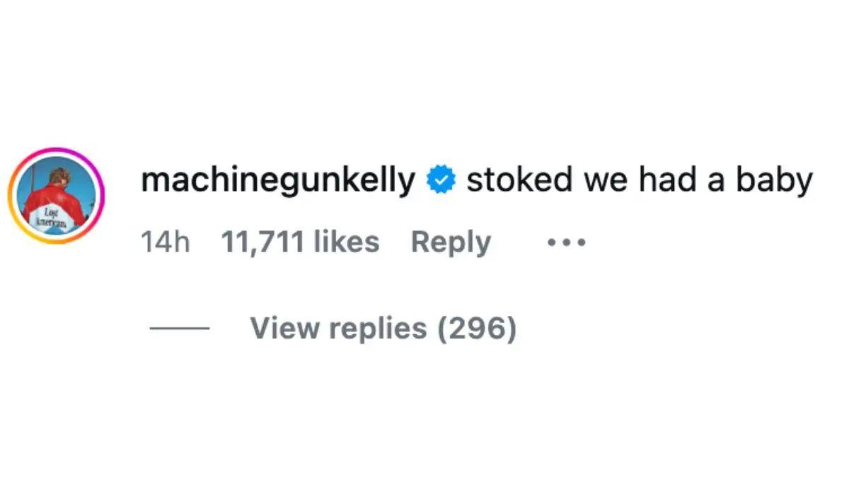 Photo of Machine Gun Kelly commented on Megan Fox's photos multiple times in the last few weeks.