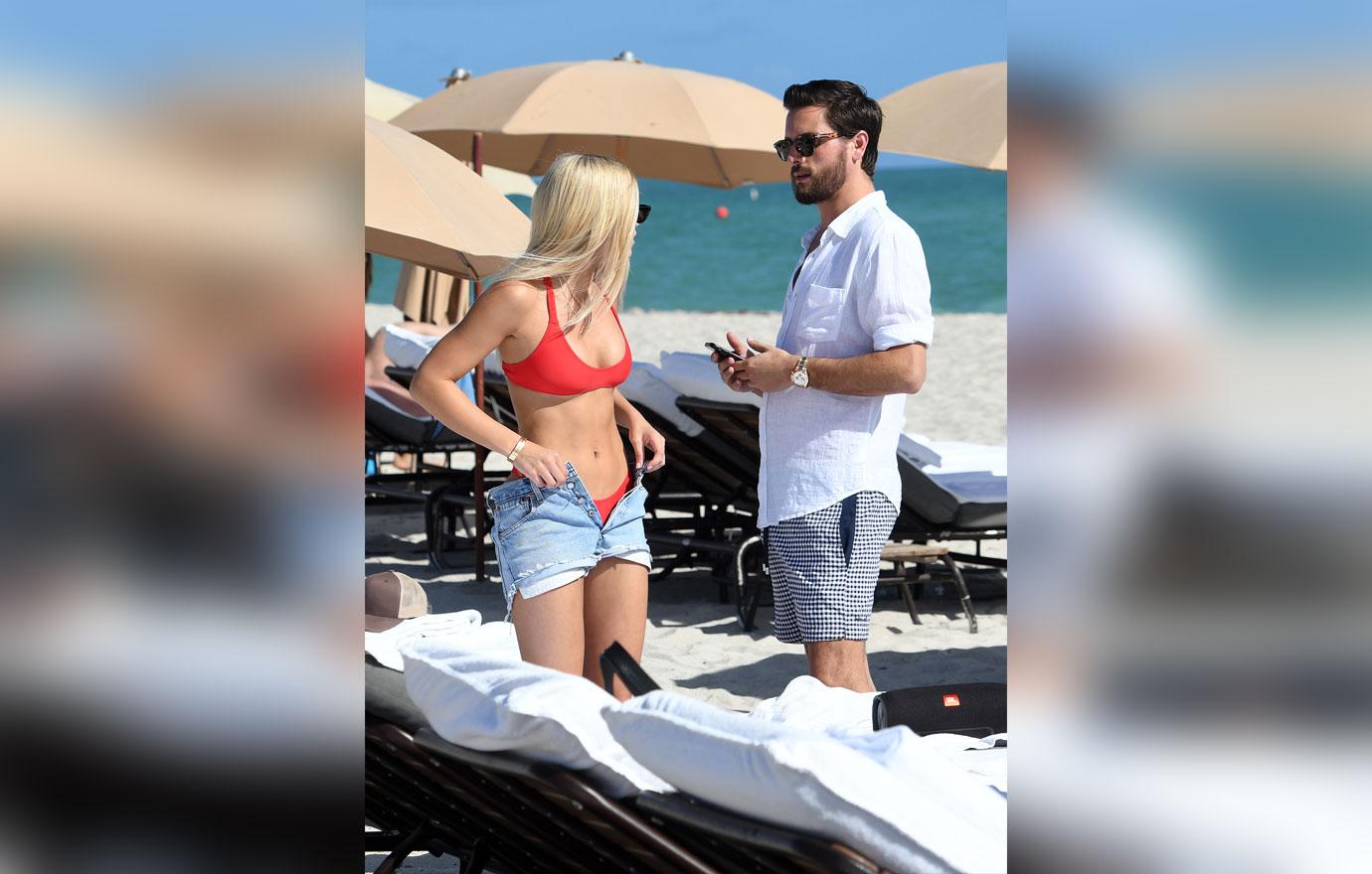 Sofia richie scott disick red bikini 6