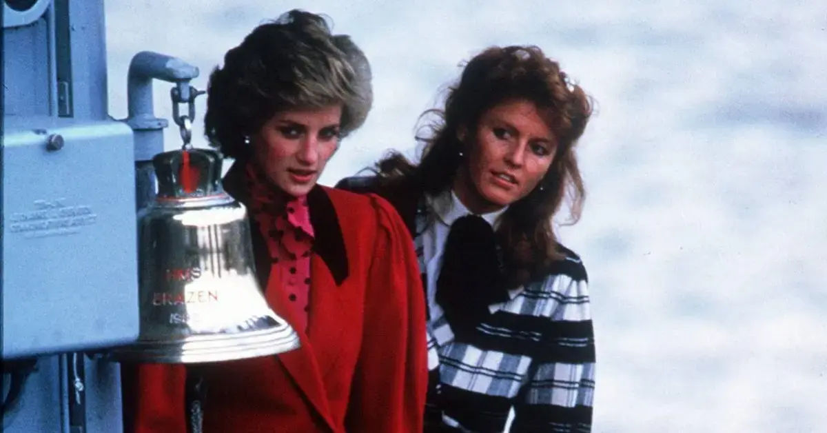 Image of Sarah Ferguson and Princess Diana would discuss 'dour men in grey suits.'
