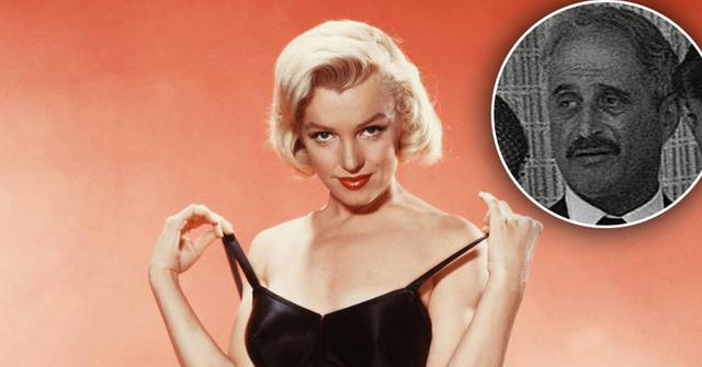 Marilyn Monroe Looking Sexy and Seductive Removing Top Inset of Psychiatrist Dr. Ralph Greenson Affair