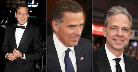Composite Photos of Hunter Biden, George Clooney and Jake Tapper