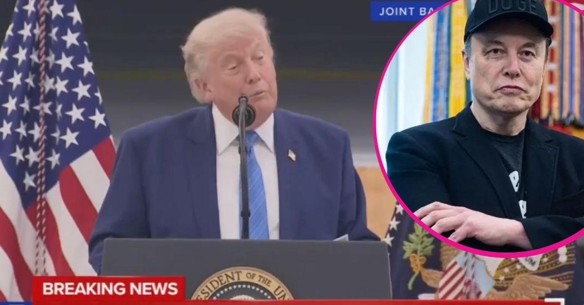 Donald Trump Slammed for Awkwardly Introducing Elon Musk as 'Leon' During Air Force One Speech: 'Deranged Behavior'