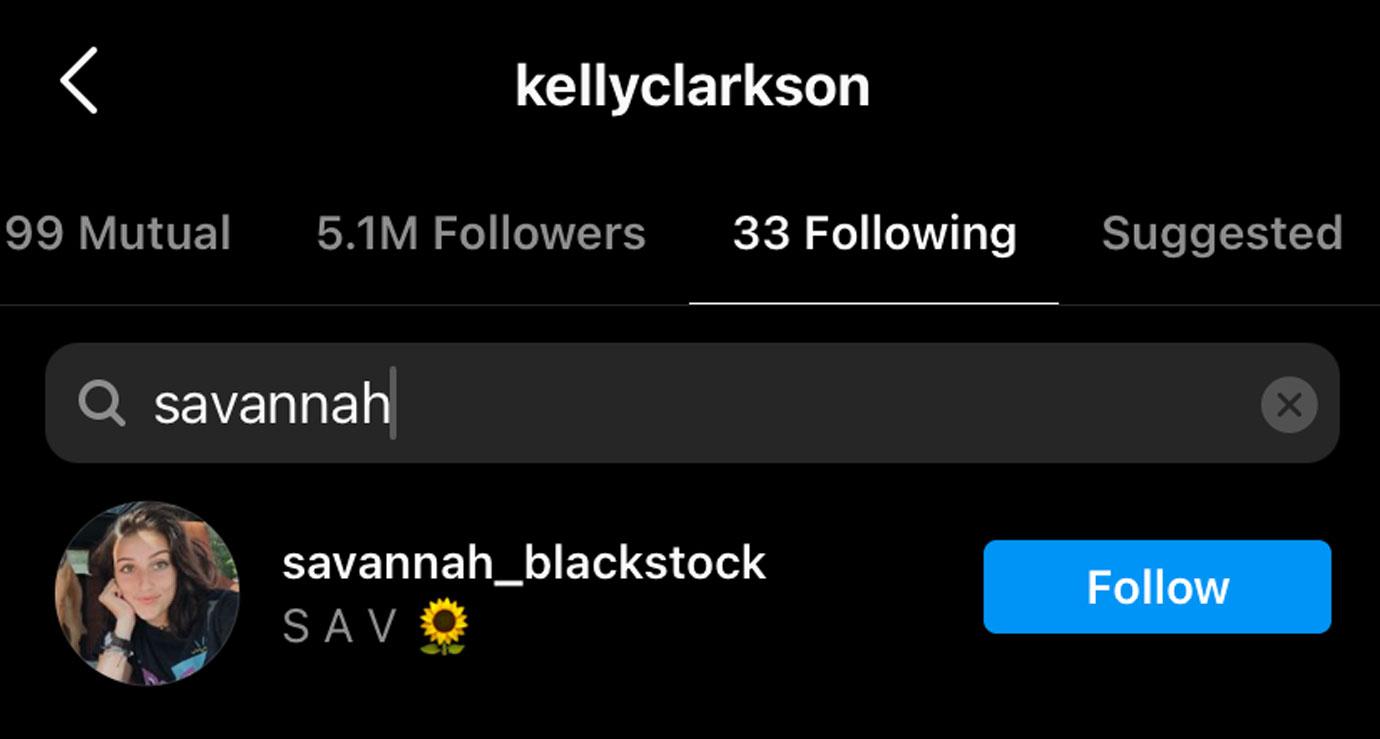 Kelly Clarkson IG followers: Brandon Blackstock’s Daughter Savannah Doesn’t Follow Stepmom Kelly Clarkson On IG