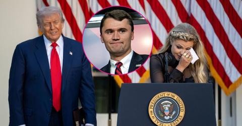 Photo of President Trump, Charlie Kirk and Erika Kirk