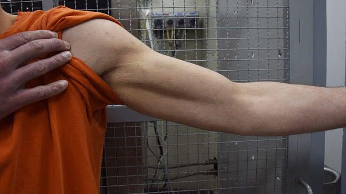 image of The killer appeared devoid of feeling in the newly-released snaps.