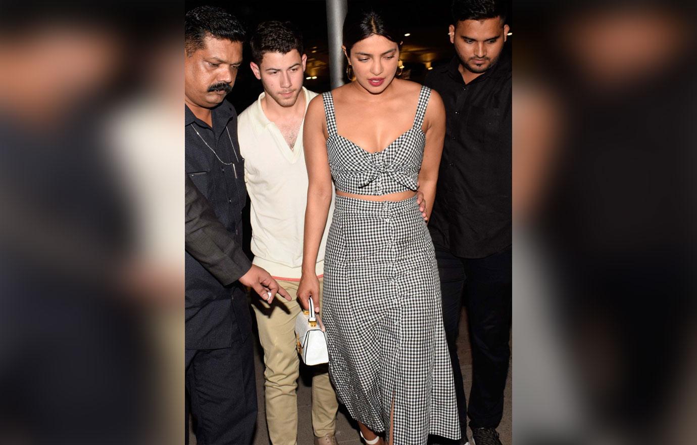 Bollywood Actor Priyanka Chopra And American Singer And Actor Nick Jonas In Mumbai