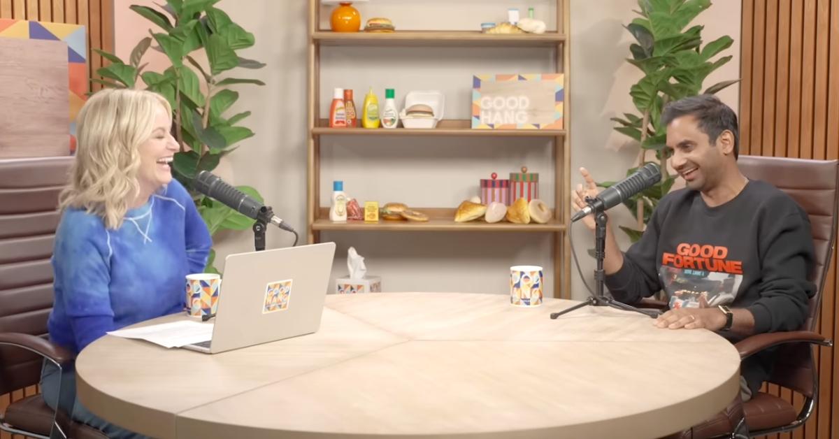 Photo of Amy Poehler and Aziz Ansari