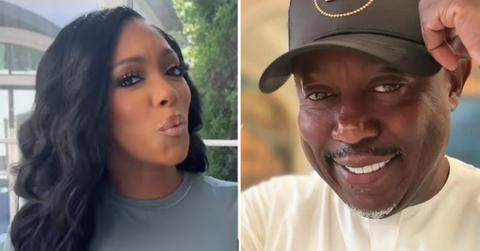 Composite photo of Porsha Williams and Simon Guobadia