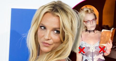 britney spears sheer dress emoji nipples