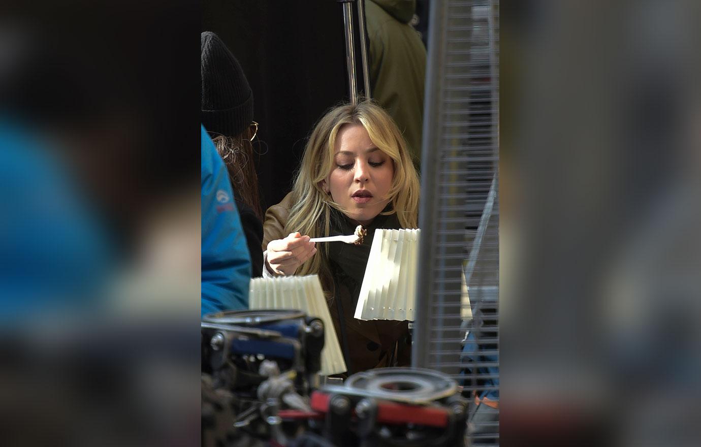 Kaley Cuoco Filming In Rome