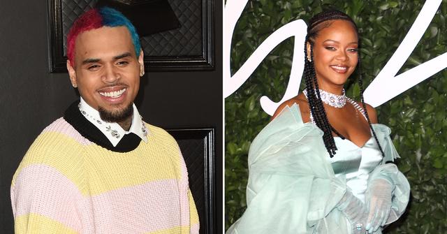 chris brown congratulates ex rihanna on new baby pp