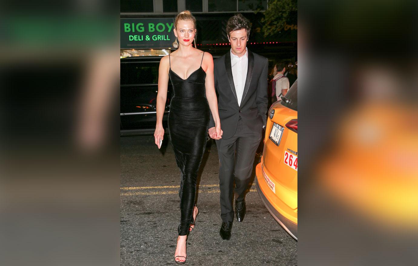 Karlie Kloss and boyfriend Joshua Kushner seen hand in hand while arriving at the Met Gala 2018 after party in NYC