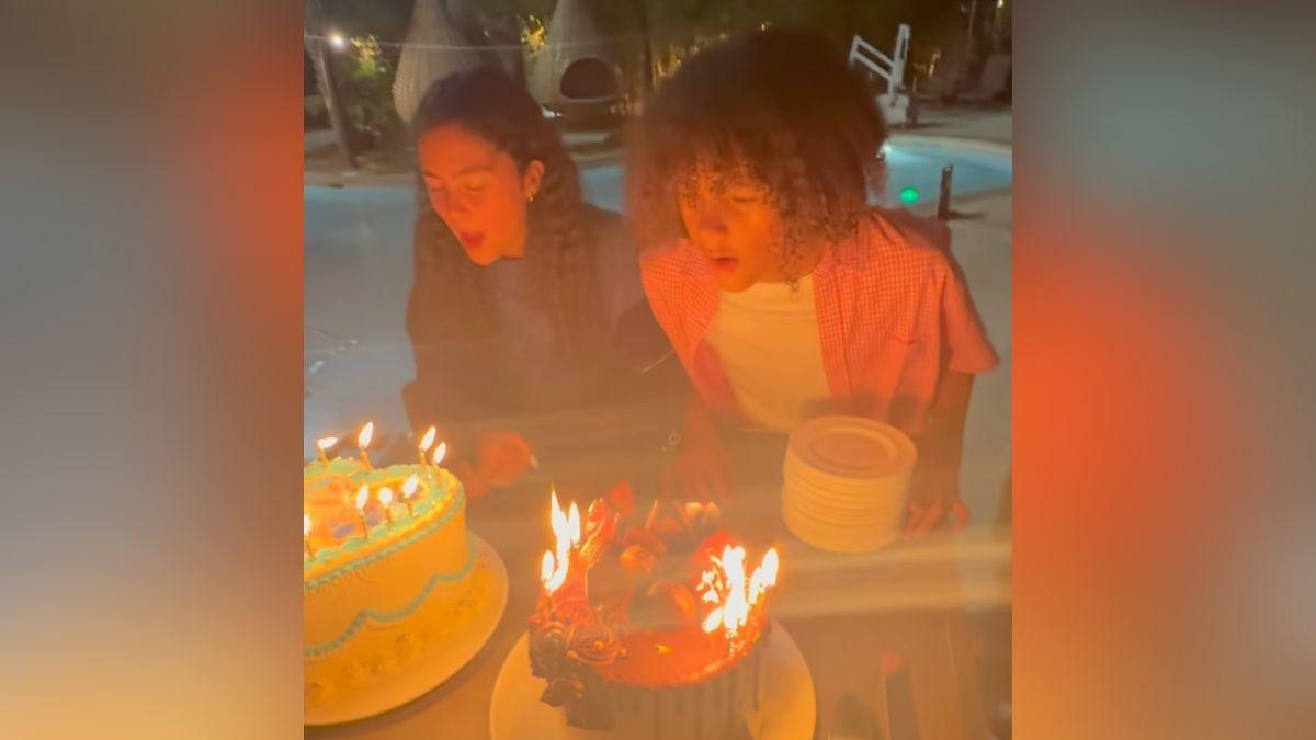 Image of Mariah Carey celebrated twins Moroccan Cannon and Monroe Cannon's birthdays at Disney.