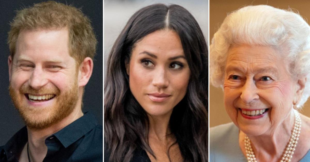 prince harry meghan markle visit queen elizabeth london