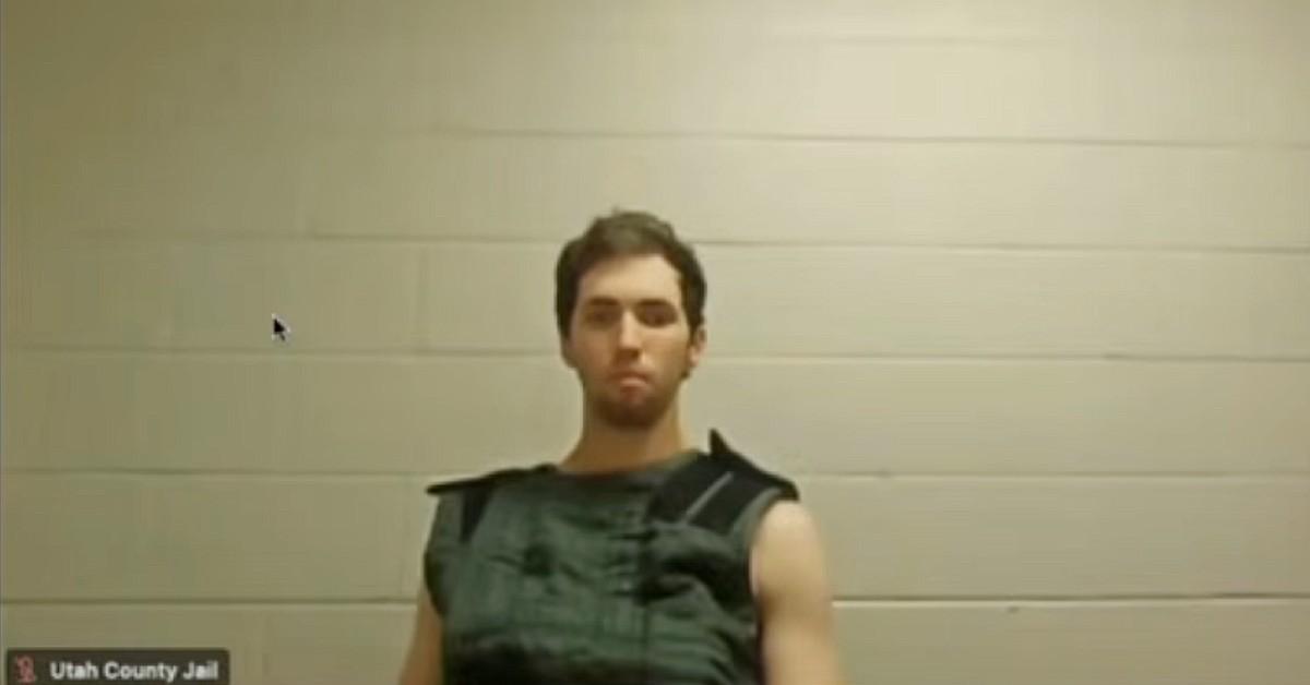 Image of Tyler Robinson was dressed in a suicide prevention gown during his court appearance.