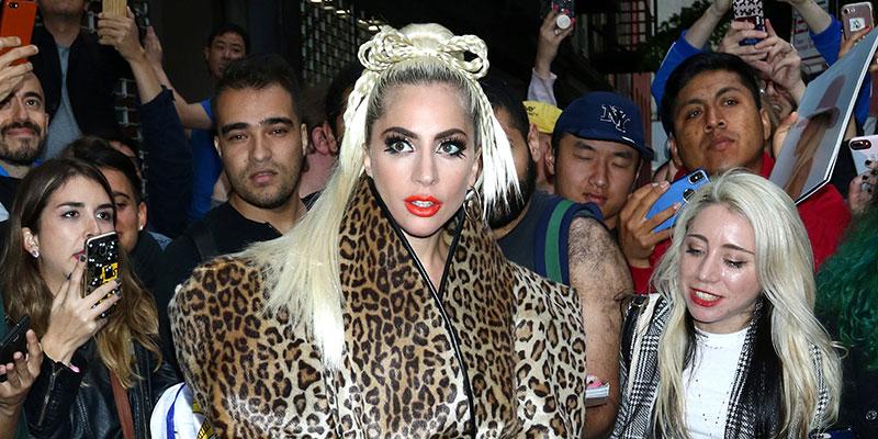 PICS Lady Gaga Channel Her Inner Chetah For Recording Studio Visit