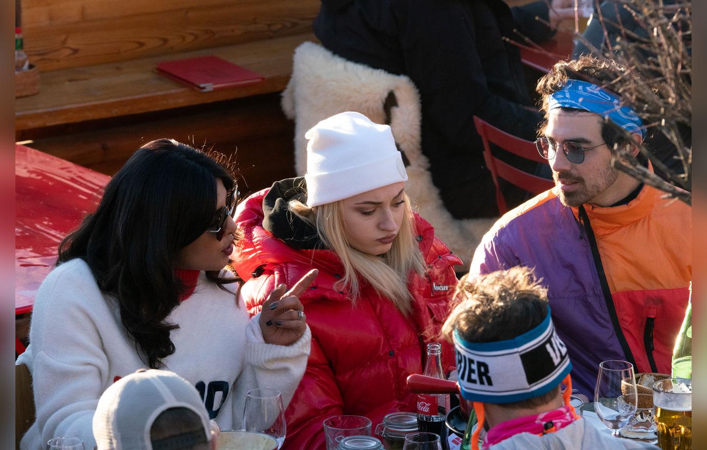 EXCLUSIVE: Nick Jonas and Priyanka Chopra with Joe Jonas and Sophie Turner, enjoy their winter holidays in Switzerland