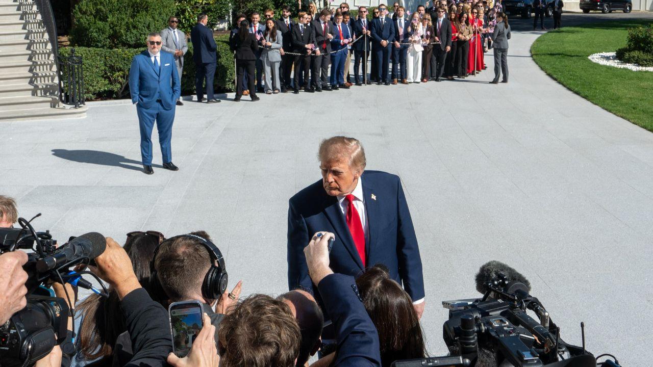 Image of The dispute began after President Donald Trump barred CNN, MS NOW, and Politico from the White House grounds, criticizing their reporting.