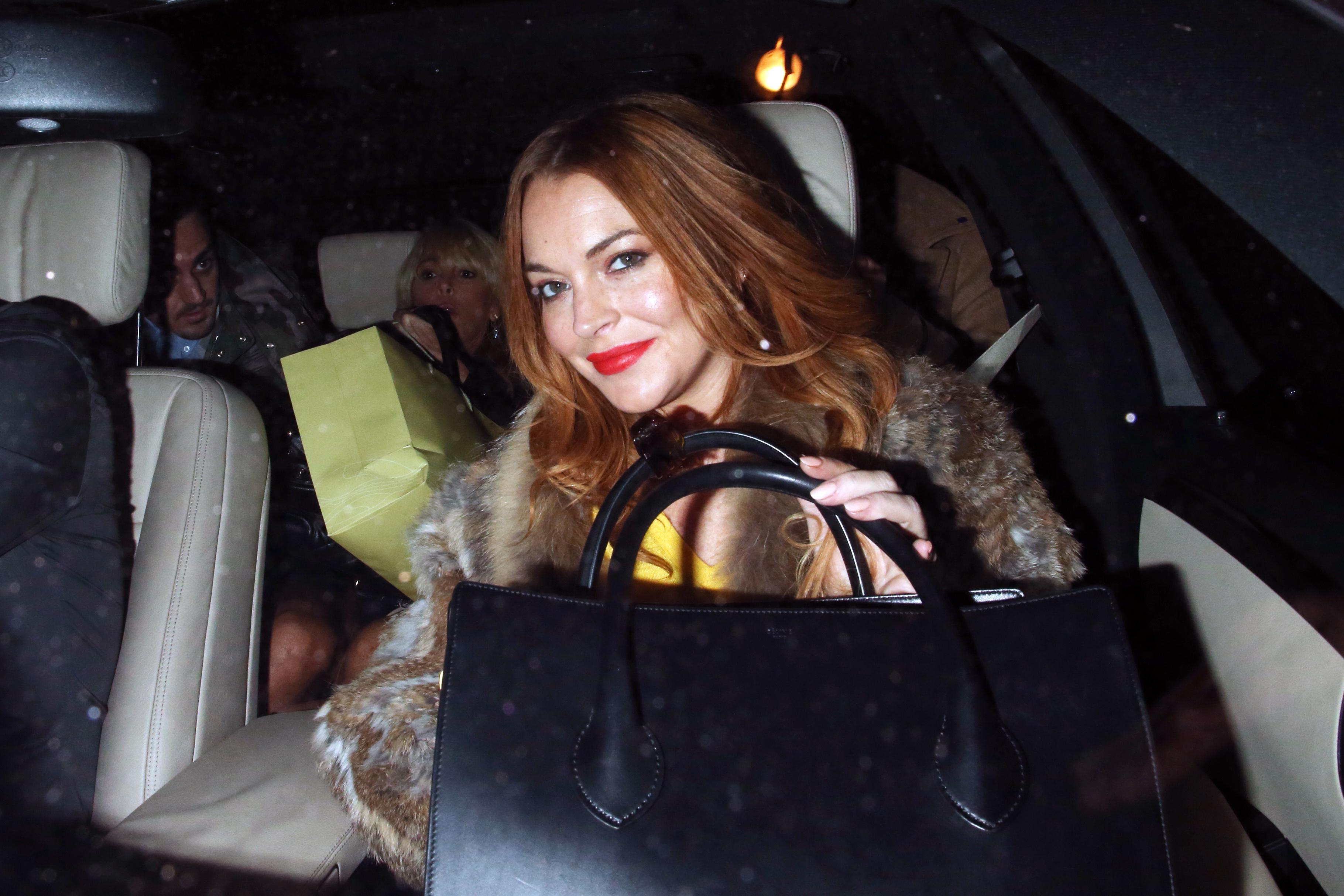 Lindsay Lohan at the Playhouse Theatre