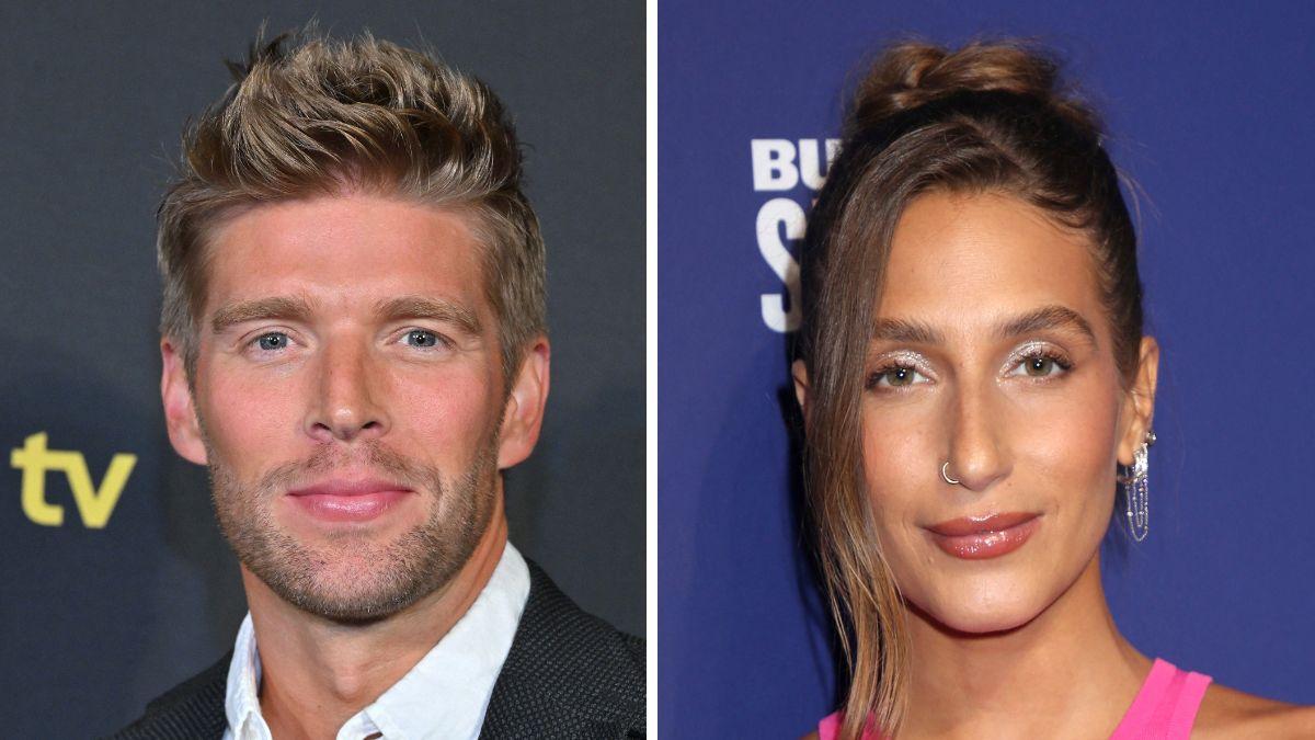 split photo of Kyle Cooke & Amanda Batula