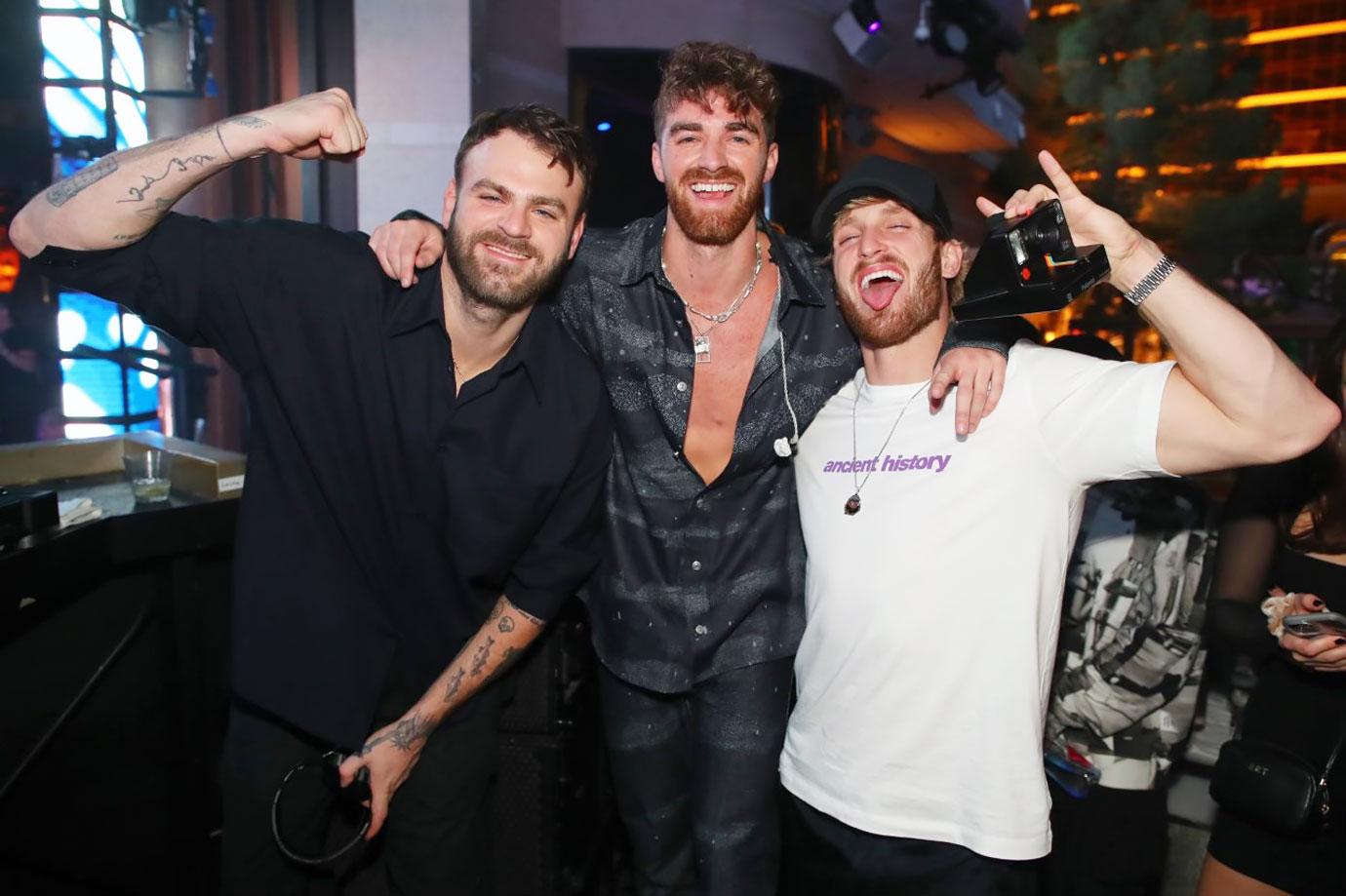 logan paul parties with the chainsmokers