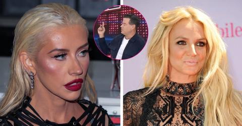 Photo of Christina Aguilera, Britney Spears and Carson Daly