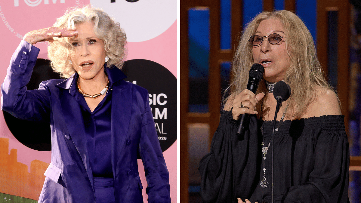Photo of Jane Fonda and Barbra Streisand