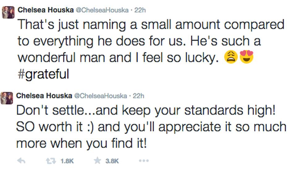 Chelsea houska tweets about boyfriend