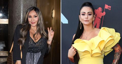 Split Image of Nicole 'Snooki' Polizzi and Jenni 'JWoww' Farley.