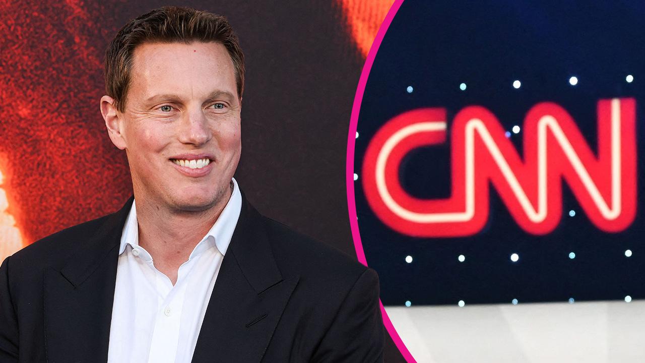 Composite photo of David Ellison and CNN logo.