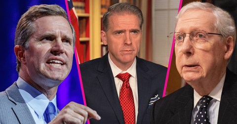 Andy Beshear, Scott Jennings and Mitch McConnell