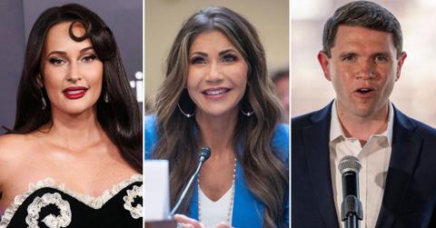 Photo of Kacey Musgraves, Kristi Noem and James Talarico.