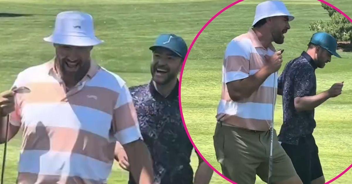 Photo of Travis Kelce, Justin Timberlake. 