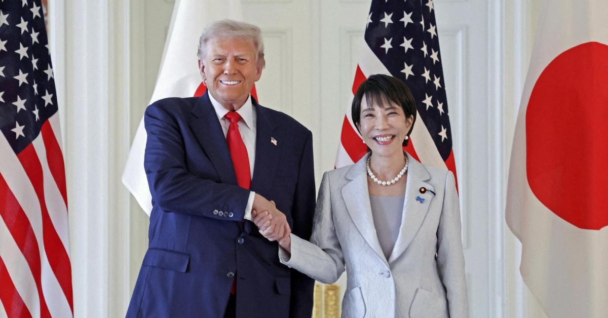 Image of Donald Trump and Japan's prime minister, Sanae Takaichi, appeared friendly during their visit.