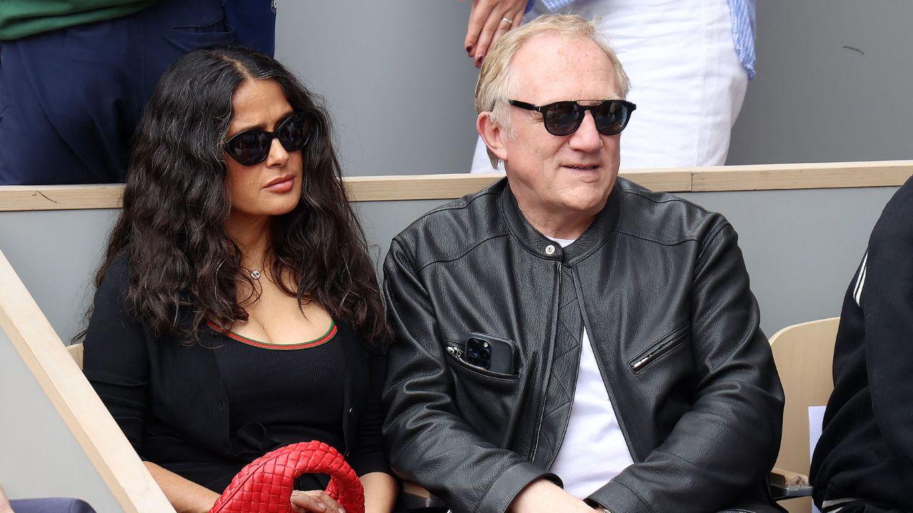 Image of Salma Hayek and François-Henri Pinault shares daughter Valentina.
