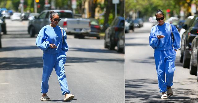 lori harvey michael b jordan breakup sweatsuit shop feature