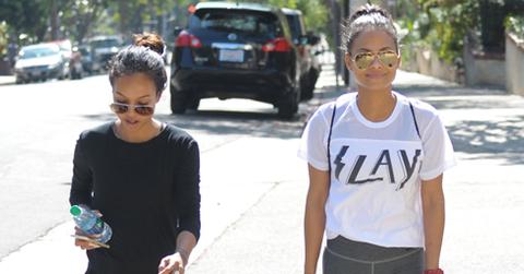 Karrueche Tran And Christina Milian Workout Los Angeles