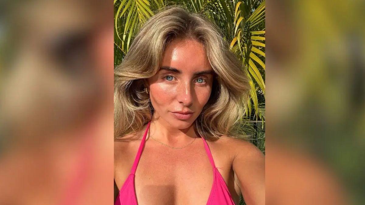 Image of Bonnie Blue was charged after an 'incident' in front of the Embassy of Indonesia in London.