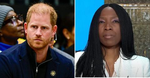 Composite photo of Prince Harry and Sophie Chandauka