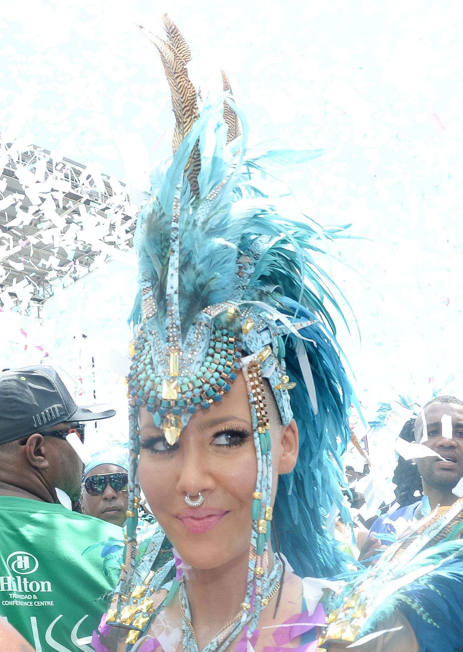 amber rose trinidad carnival