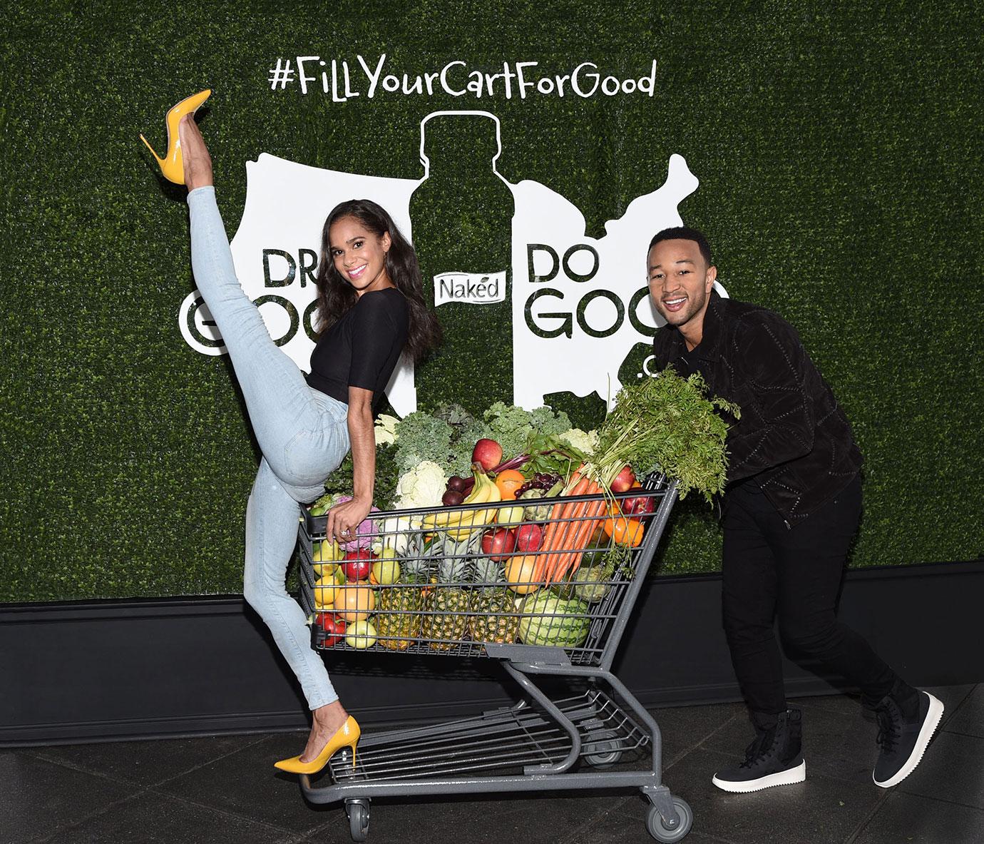 John Legend and Misty Copeland at the Launch of Naked`s Drink Good Do Good Campaign