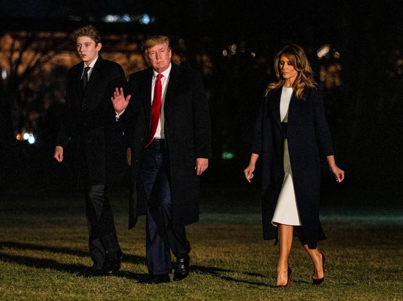 Melania Trump 'Livid' At Donald For Using Son Barron In Social Post