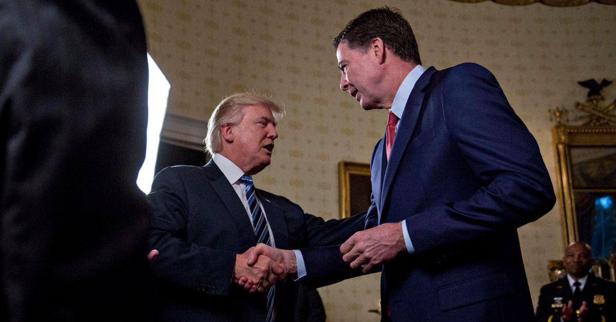 Photo of Donald Trump and James Comey