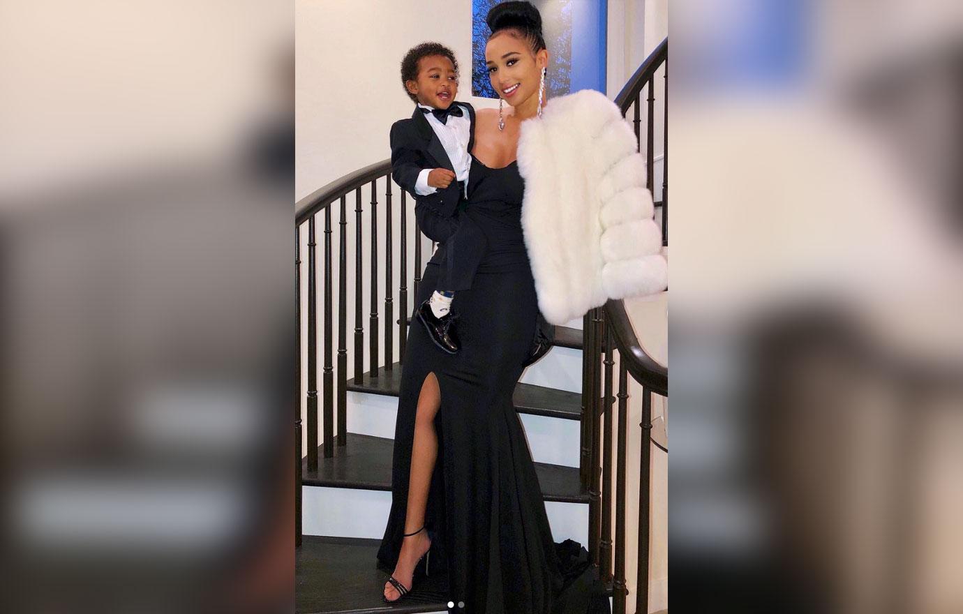 Jordan Craig Poses With Son Prince