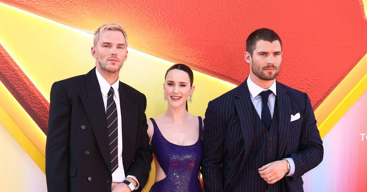Photo of David Corenswet, Rachel Brosnahan and Nicholas Hoult