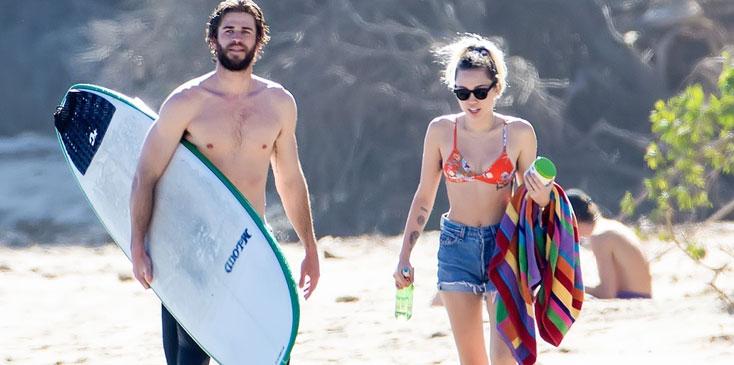 Miley Cyrus Liam Hemsworth Engaged Malibu Long